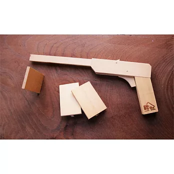 【木樂館】DIY橡皮筋玩具槍&射擊標靶