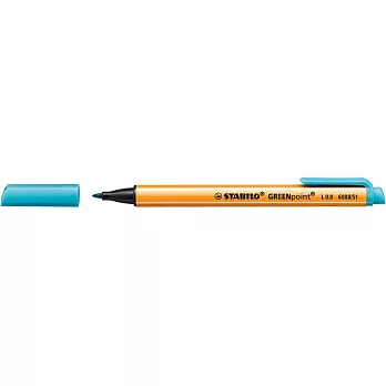 STABILO 德國天鵝牌 GREENpoint 環保簽字筆 0.8mm (共6種顏色可選)淺藍色