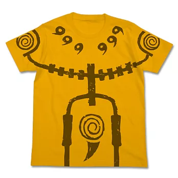 《火影忍者 疾風傳》九尾型態 T恤---Cospa出品(日本原裝)XL黃色