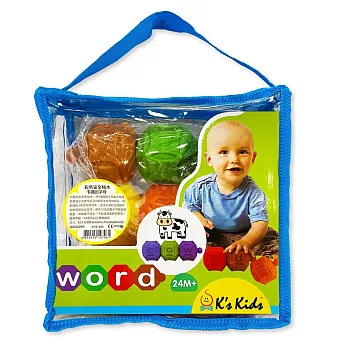 Popbo Blocs - Chain-a-word 彩色安全積木—有趣的字母彩色
