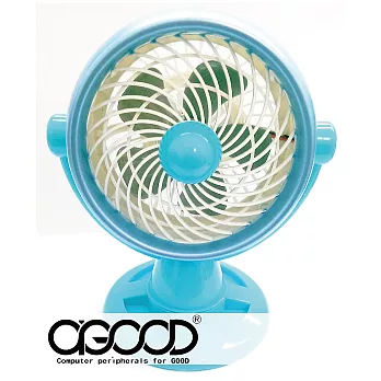 渦輪式空氣循環機 迷你型辦公／學生風扇 藍色