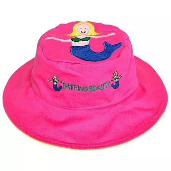 加拿大Flapjacks 兒童雙面可愛造型防曬遮陽帽-美人魚/城堡2Y-4Y