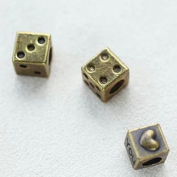 骰子方塊古銅色配件(單個)‧輕靈之森手工療癒系