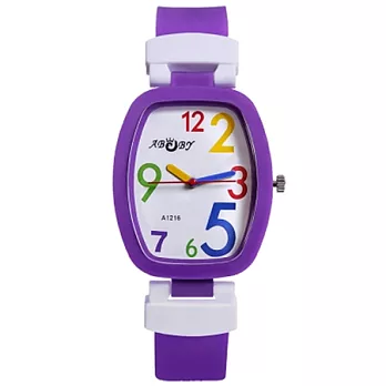 Watch-123 甲子學園-少女繽紛多彩魔法腕錶 (紫色)