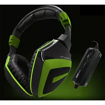 EXSOUND微太克JerryFish H 耳機麥克風(黑綠)黑綠色