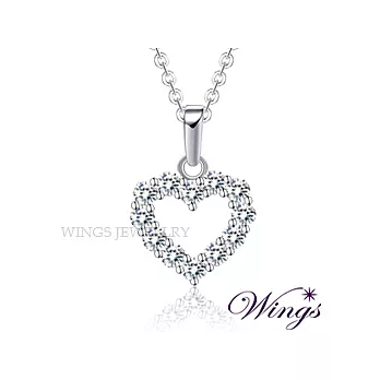 Wings 滿心 燦動閃耀進口方晶鋯石美鑽項鍊