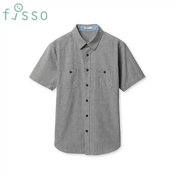 【fisso】雙口袋休閒襯衫 -L神秘灰