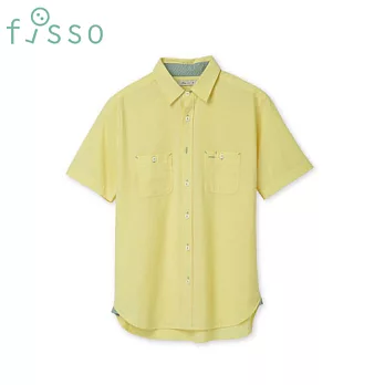 【fisso】雙口袋休閒襯衫 -L鵝黃色