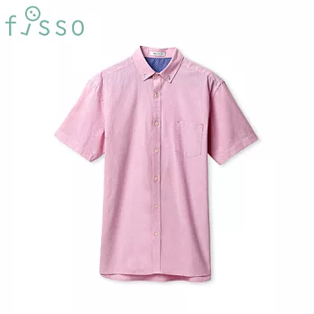 【fisso】單口袋休閒襯衫 -M粉紅色