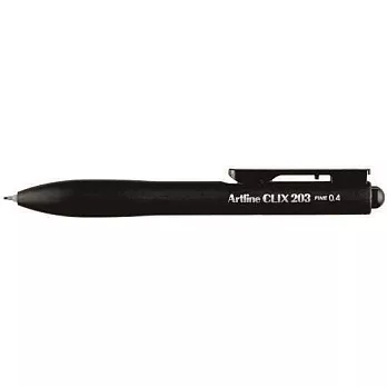 【Shachihata 日本寫吉達】Artline CLIX 203 優質水性簽字筆 EK-203 (黑色 0.4 mm)