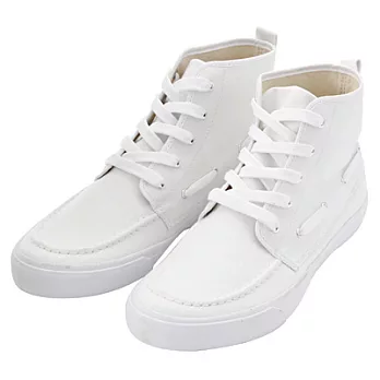 [MUJI 無印良品]男棉帆布高筒休閒鞋26柔白