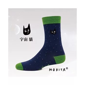 【 PuloG 】布蘿插畫家襪系列-陳森田-宇宙貓-S