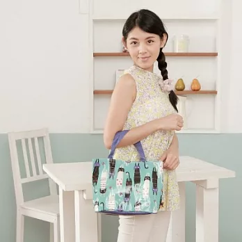 Noafamily,諾亞Rally cat防水橫式中提袋_BG