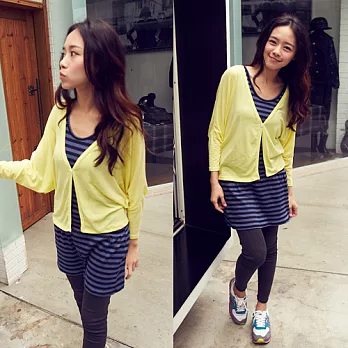 ROSE.甜心橫紋洋裝 藍系