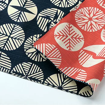 日本 むす美MUSUBI 伊砂文樣 チーフ雙面風呂敷 松 黑/紅