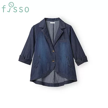 【fisso】牛仔休閒西裝外套 -S牛仔藍