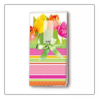 《Paper+Desing》紙手帕 - tulips and stripes 鬱金香