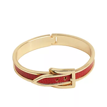 A+ accessories 流浪詩人-皮帶扣中性貼皮手環 (紅色)