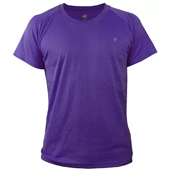 【遊遍天下】中性款100% MIT 圓領吸濕排汗機能衫(S038)XL深紫