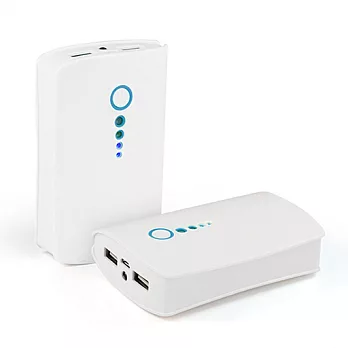 爵士精靈 大容量行動電源12000mAh(三洋電芯)藍色