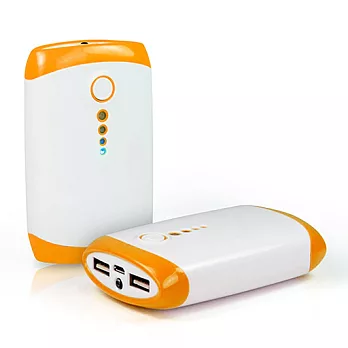 果凍精靈 大容量行動電源12000mAh(三洋電芯)橘色