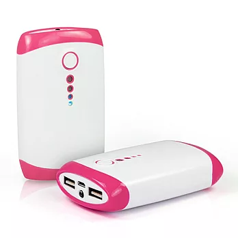 果凍精靈 大容量行動電源12000mAh(三洋電芯)粉紅