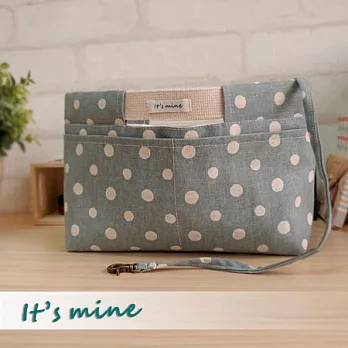 It’s mine 包中包系列-水玉點點-藍綠