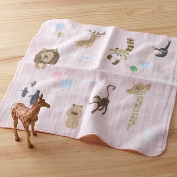 【taoru】北海道動物園 | 日安! 動物們 - 日本毛巾 30x30 cm（手帕、棉紗毛巾）