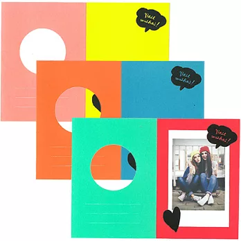 FUJIFILM instax mini 拍立得底片專用 相片卡(一包10入)/愛心款