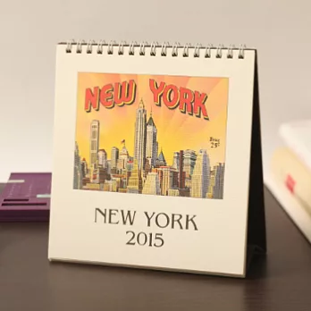Cavallini_2015復古桌曆_NEW YORK(紐約)