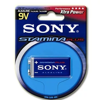 SONY 鹼性電池9V(單顆) 此電池為一次性電池