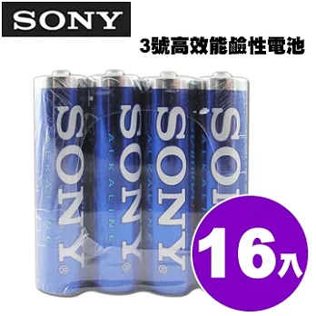 SONY 3號高效能鹼性電池-16入裝 .