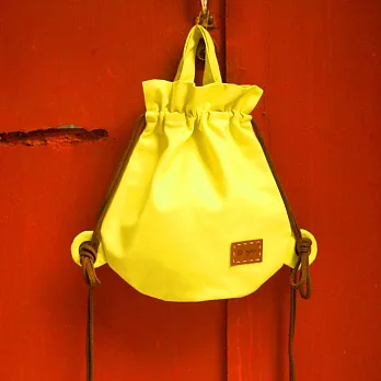 小金魚束口後背包/手提袋兩用【亮眼黃】