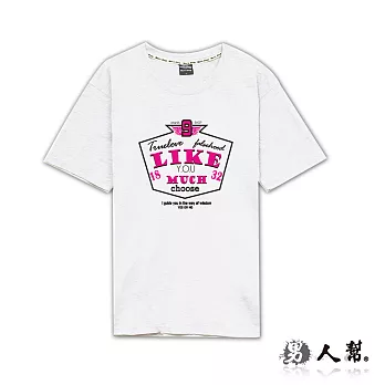 【男人幫】T1034＊【盾牌數字9竹節布純棉T恤】白色M