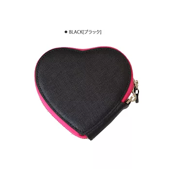 【韓國FROMb】HEART COIN WALLET零錢收納包-黑