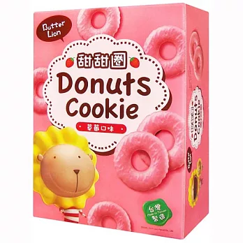 [奶油獅] 草莓牛奶甜甜圈餅 90g/盒