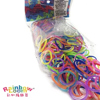 【BabyTiger虎兒寶】Rainbow Loom 彩虹編織器 彩虹圈圈 600條 補充包 -果凍混色
