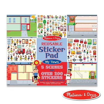 美國瑪莉莎 Melissa & Doug 貼貼樂–靜電貼紙收藏簿 (我的社區)