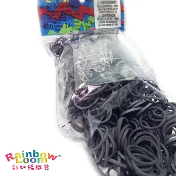 【BabyTiger虎兒寶】Rainbow Loom 彩虹編織器 彩虹圈圈 600條 補充包 -深灰色