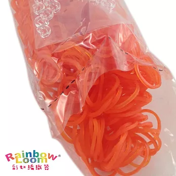 【BabyTiger虎兒寶】Rainbow Loom 彩虹編織器 彩虹圈圈 600條 補充包 -果凍橘色