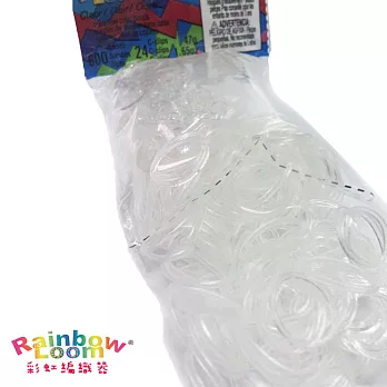 【BabyTiger虎兒寶】Rainbow Loom 彩虹編織器 彩虹圈圈 600條 補充包 -果凍白色