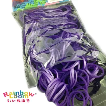 【BabyTiger虎兒寶】Rainbow Loom 彩虹編織器 彩虹圈圈 300條 補充包 -金屬紫色