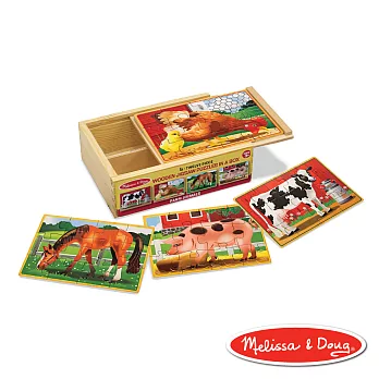 美國瑪莉莎 Melissa & Doug 盒中木製拼圖 - 農場動物