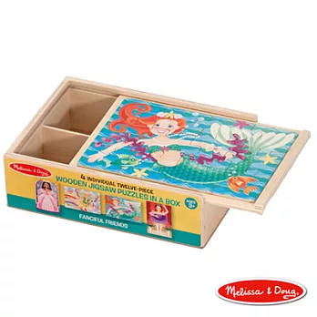 美國瑪莉莎 Melissa & Doug 盒中木製拼圖 - 夢幻好朋友