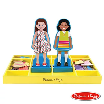 美國瑪莉莎 Melissa & Doug 磁力換裝娃娃 - 克蘿伊 & 柔依