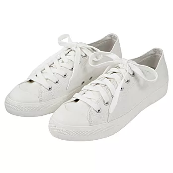 [MUJI 無印良品]棉質帆布鞋29柔白