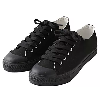 [MUJI 無印良品]棉質帆布鞋29黑色