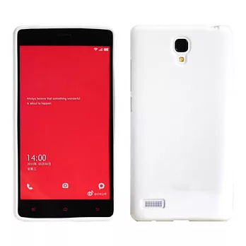 【BIEN】紅米 Note 亮麗全彩軟質保護殼 (白)