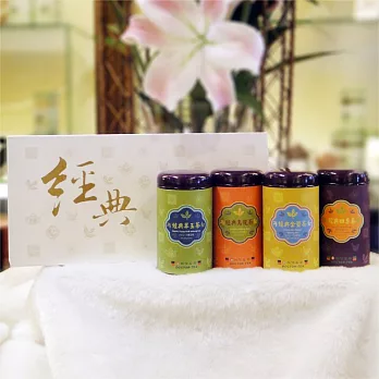 【振信茗茶 DOCTOR-TEA】台灣產銷履歷-經典禮盒 (4入裝)(凍頂烏龍+金萱茶+翠玉茶+四季春)