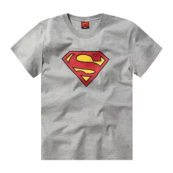 【CACO】華納蝙蝠俠-超人-DCS超人傳奇LOGO短T-男S麻灰